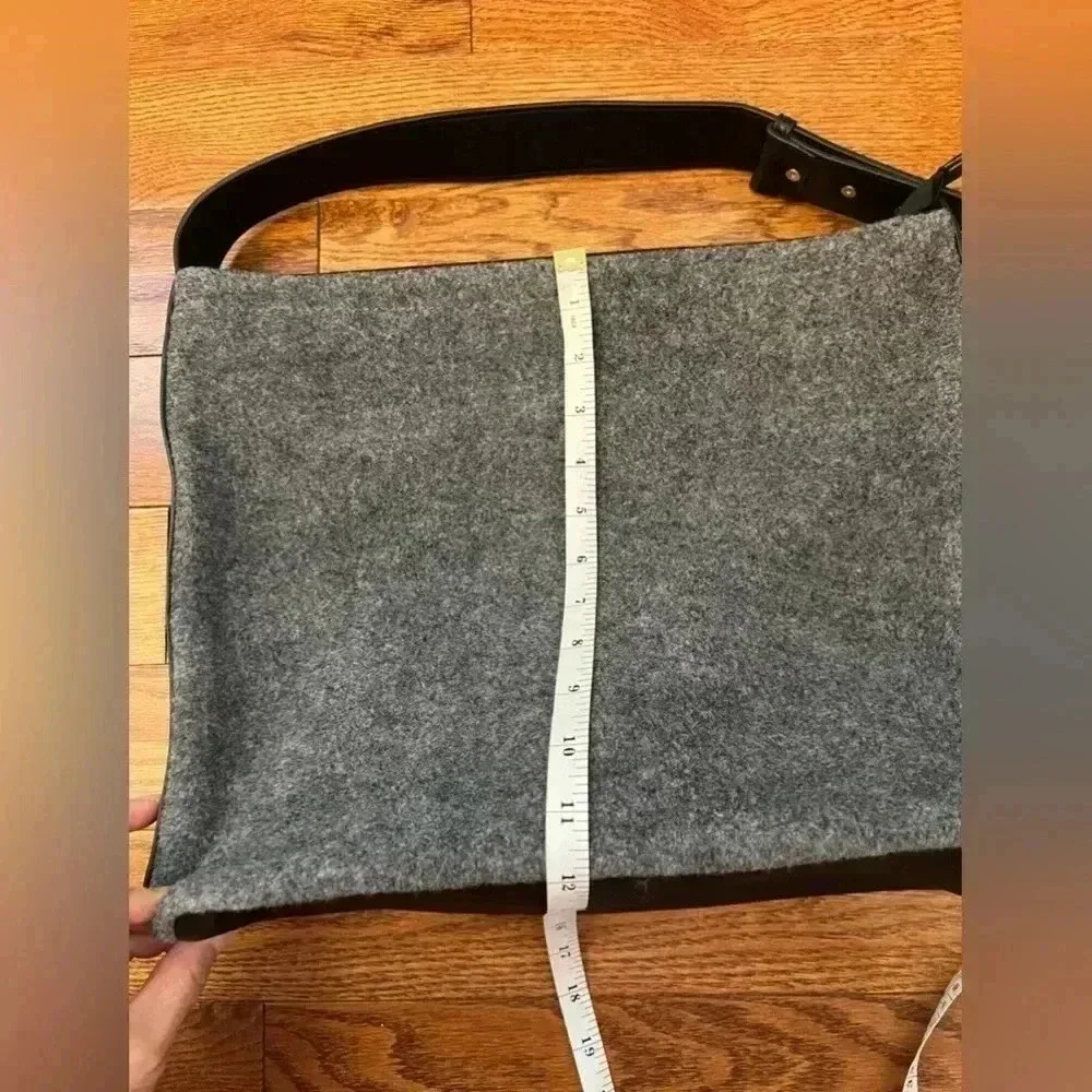 ASOS Gray felt large slouch tote bag